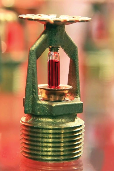 a sprinkler system for fire suppression